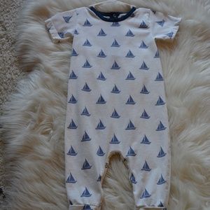 NWOT Sailboat onepiece 12-18M